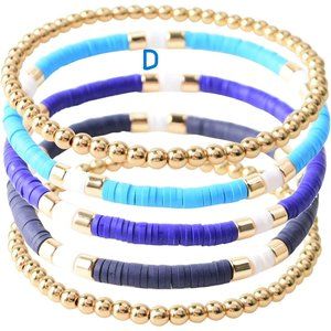 New Surfer Heishi Clay Bead Bracelets for Women Bohemian Stackable Evil …